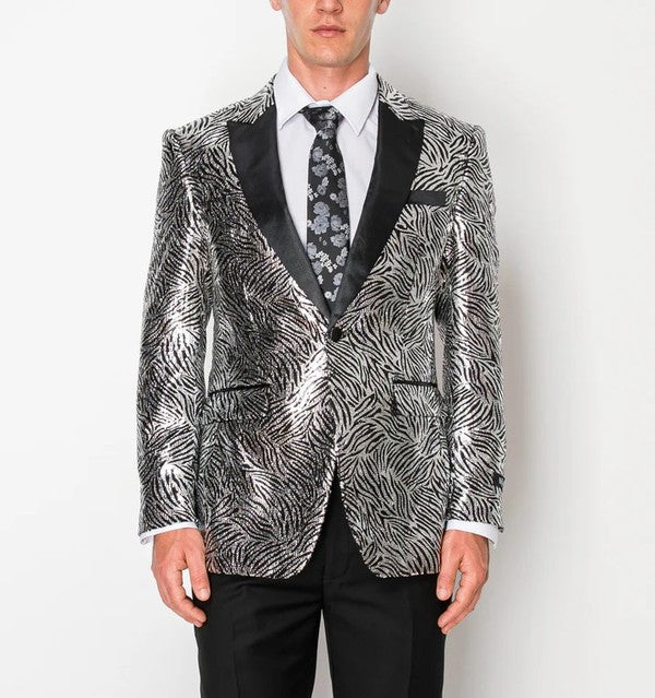 5880-BLAZER-TUX-SILVER-ZEBRE-SIZE 34-56