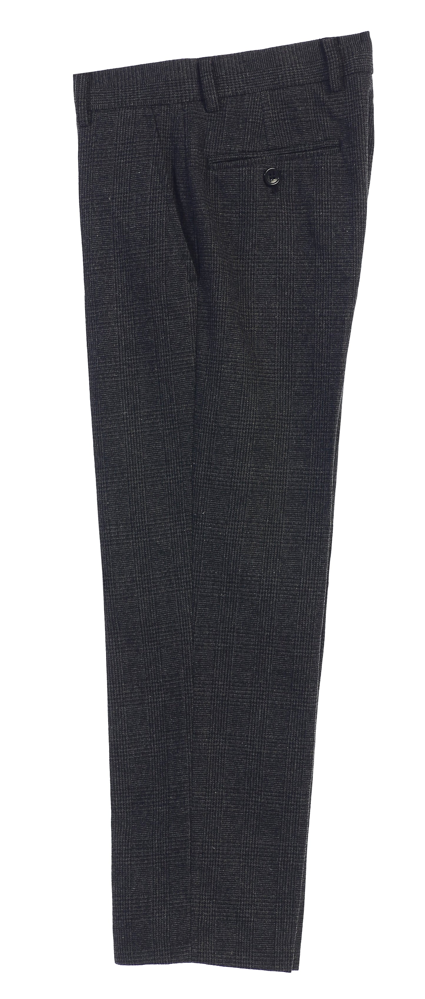 Boys 2 Piece Tweed Plaid Vest and Pants Set