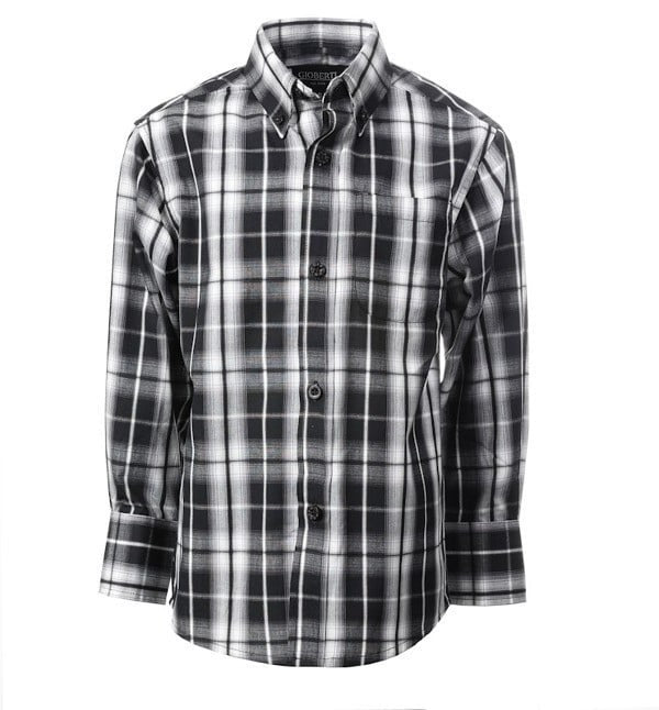 LS-82 PLAID LONG SLEEVE - 7 COLORS ( GROUP 1 ) SIZE 4-18