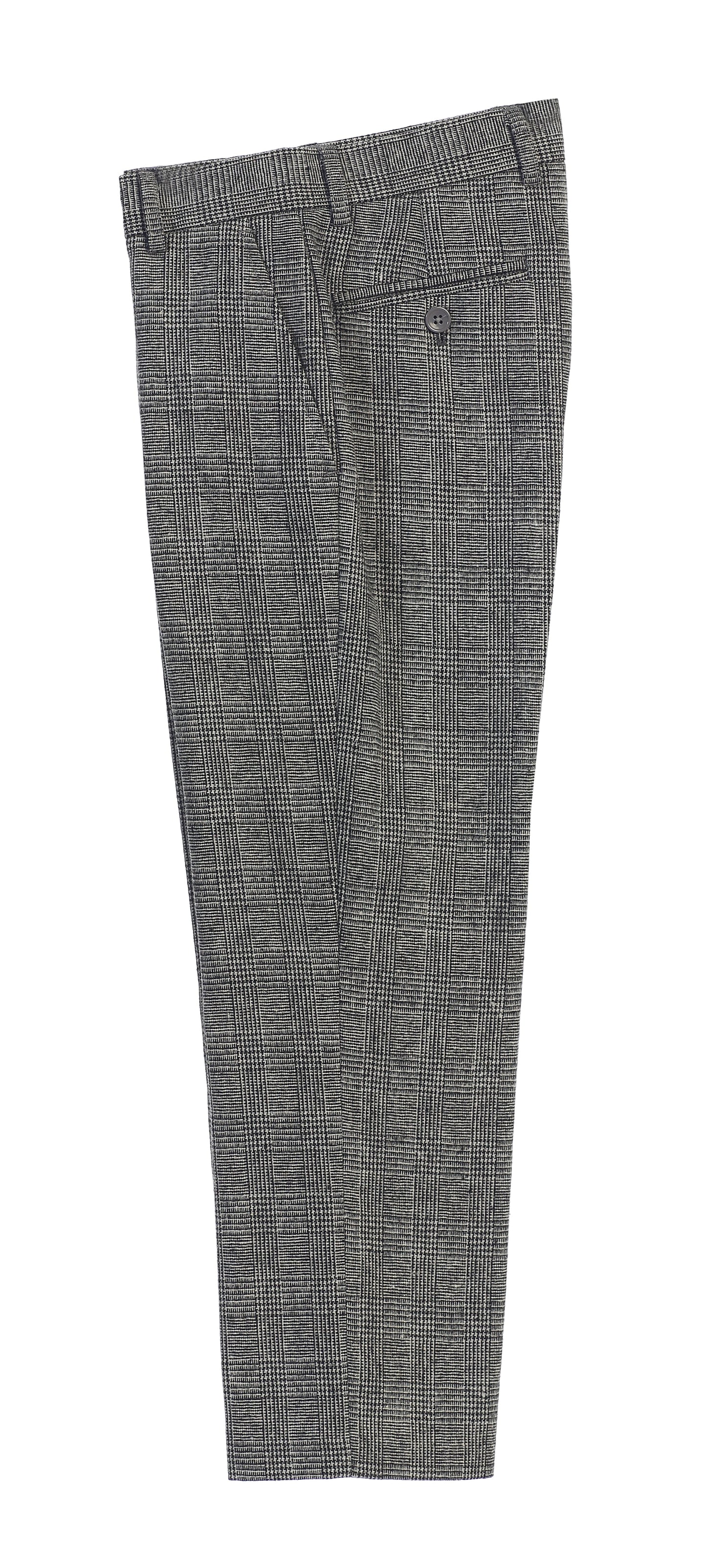 Boys 2 Piece Tweed Plaid Vest and Pants Set