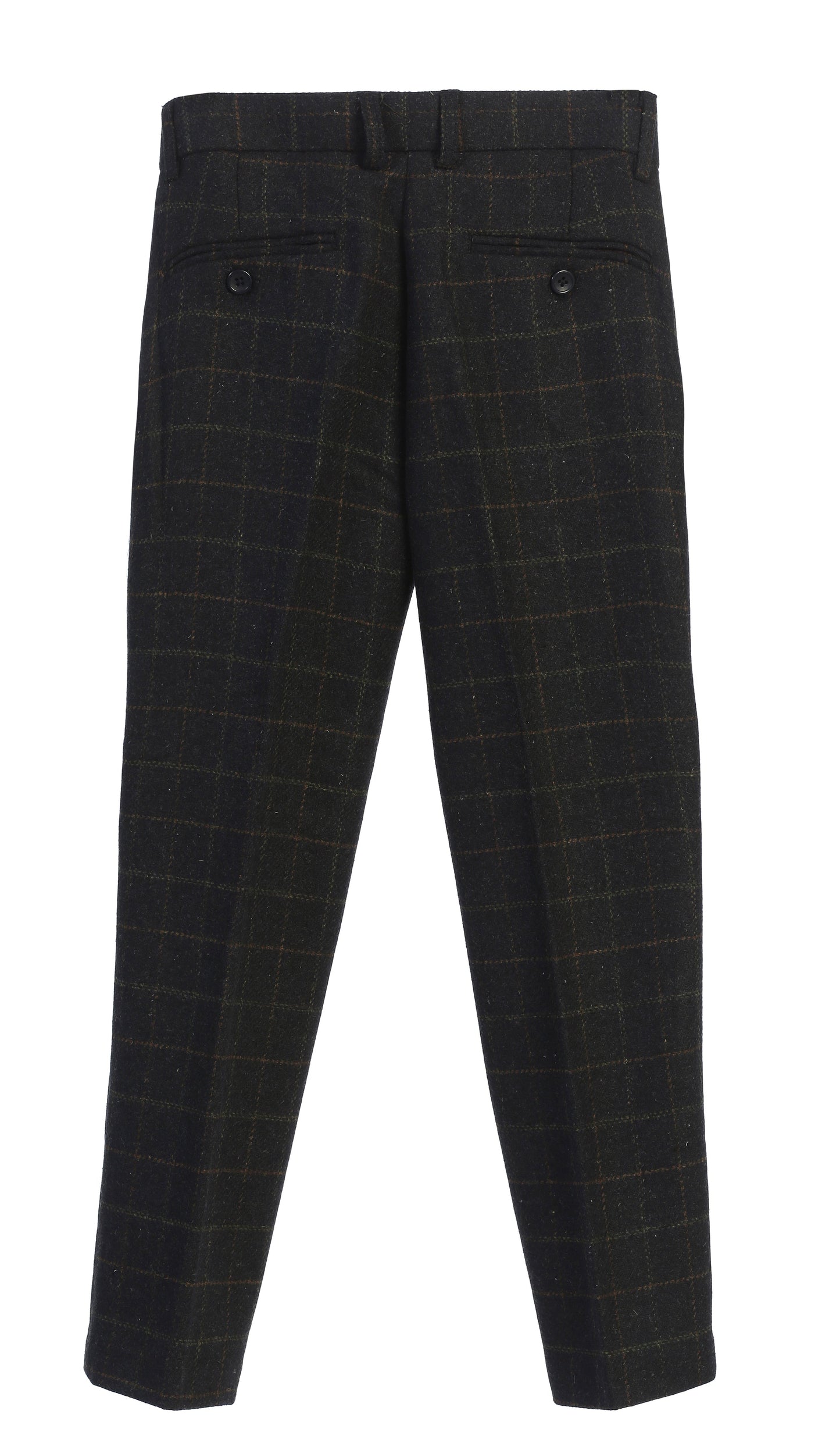 2 Piece Tweed Plaid Vest and Pants Set
