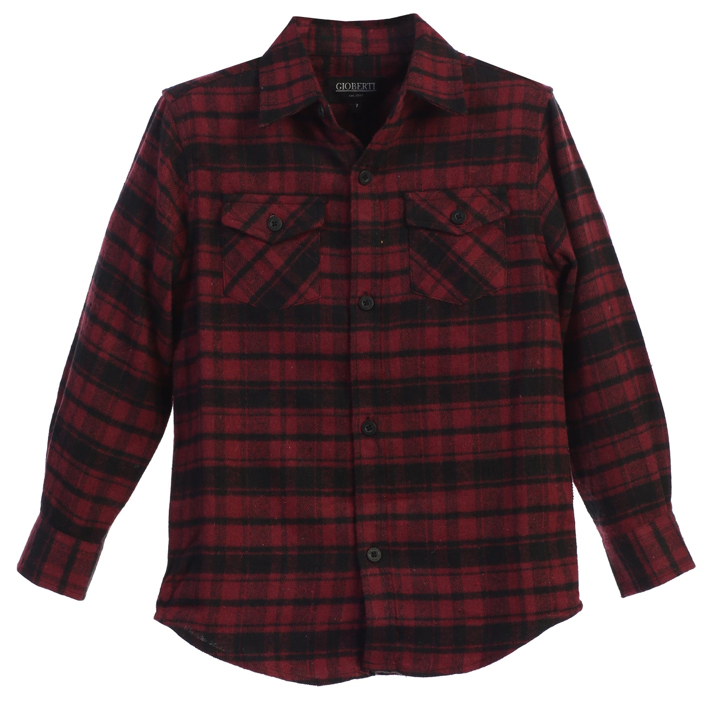 LS-82F Boy's Long Sleeve Flannel Shirt