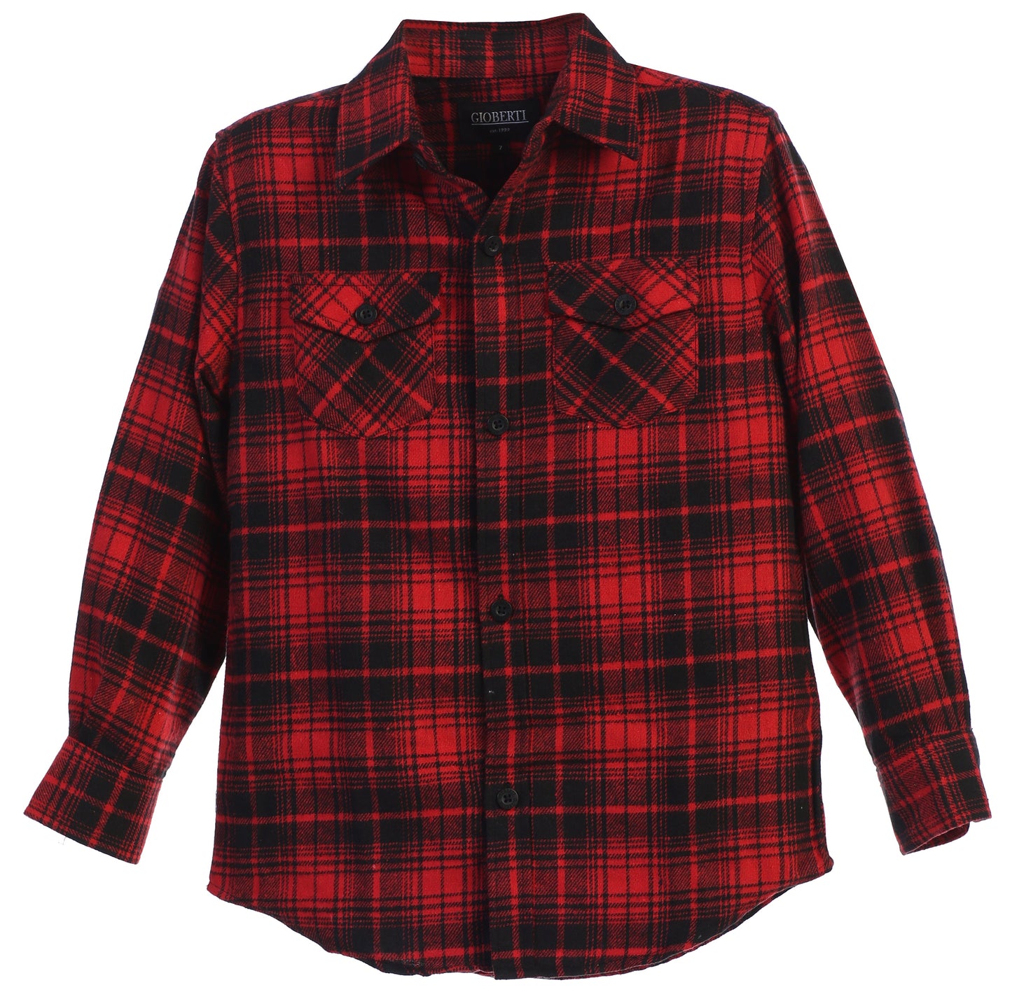 LS-82F Boy's Long Sleeve Flannel Shirt