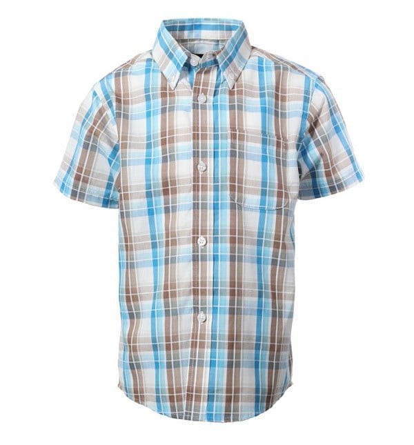 SS-82-Boys Casual Button Down SHORT SLEEVE - 6 COLORS ( GROUP 1 ) - SIZE 4-16