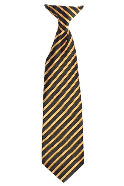 BOYS-STRIPED-CLIP-TIE-19 COLORS-SIZE S (2-4) - M (5-7) - L (8-18)