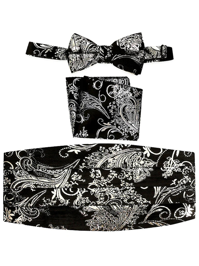 CM-93P MEN'S ADJUSTABLE PAISLEY CUMMERBUND SET