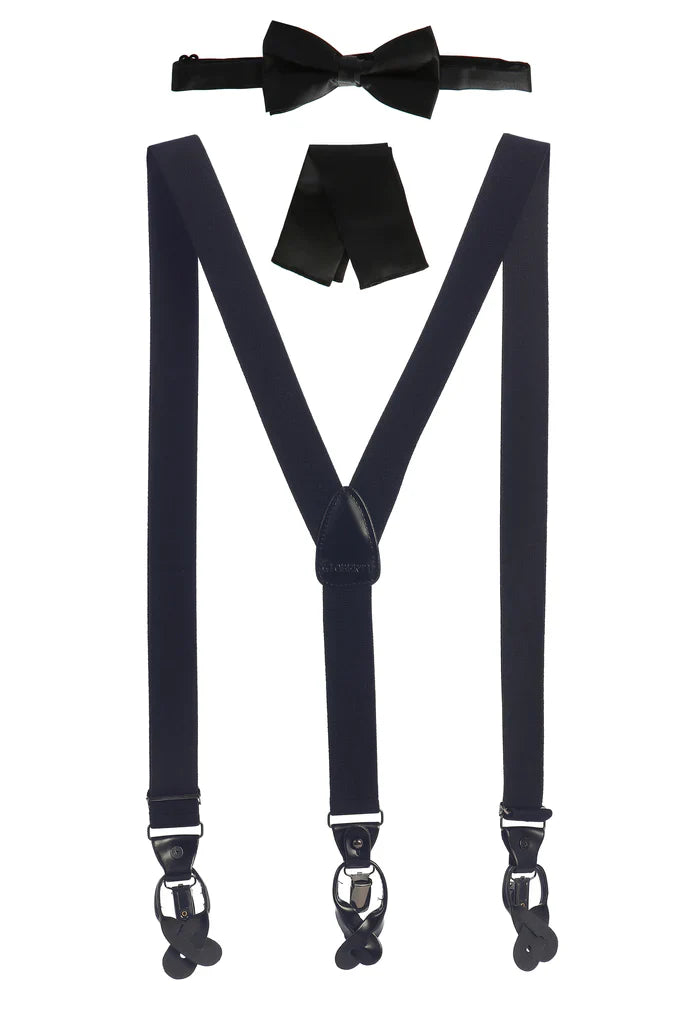 SUSM3 Men's Convertible Suspenders Set