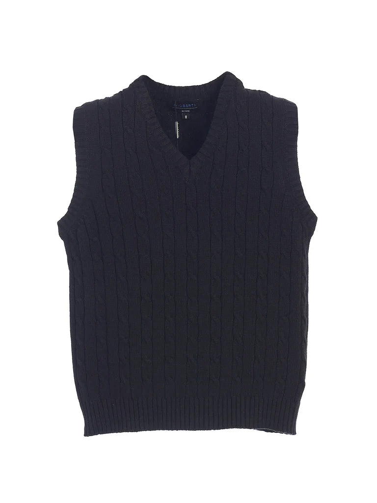 SW-872 V-NECK SWEATER VEST - 6 COLORS - SIZE 2-18