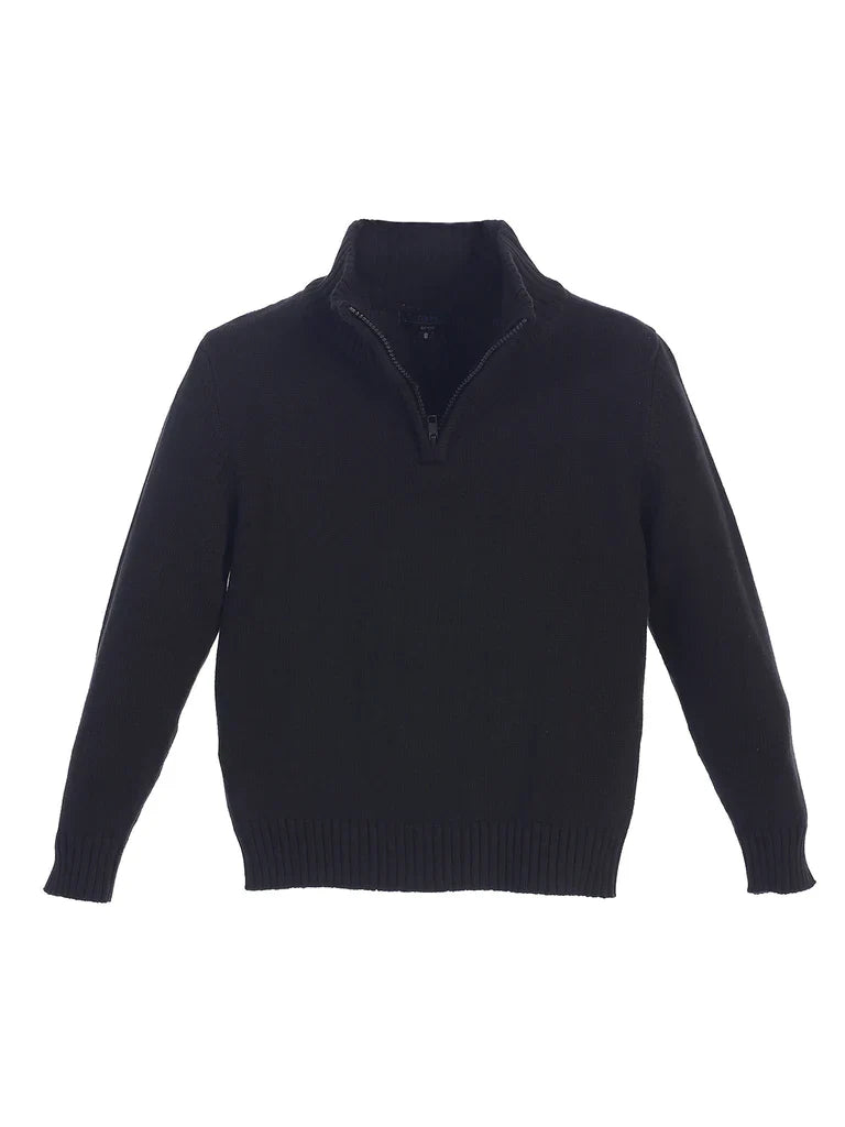 SW-892 CARDIGAN KNITTED 1/4 ZIP SWEATER - 6 COLORS - SIZE 2-18