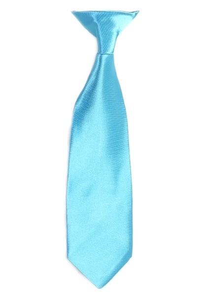 BOYS-SOLID-CLIP-TIE-19 COLORS-SIZE S (2-4) - M (5-7) - L (8-18)