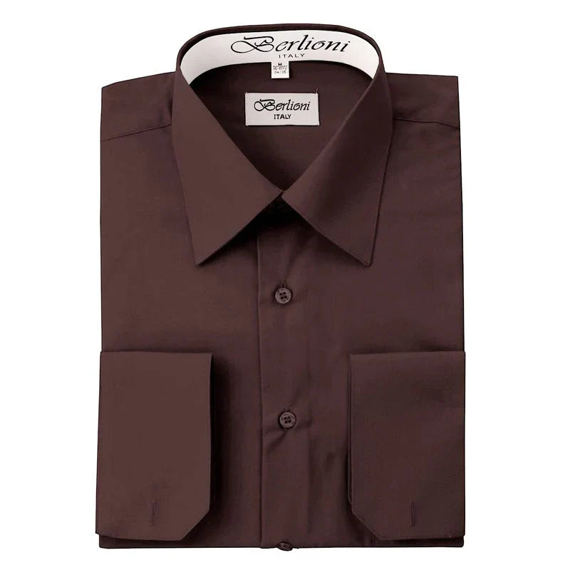 MEN'S SOLID FRENCH CONVERTIBLE SHIRT
