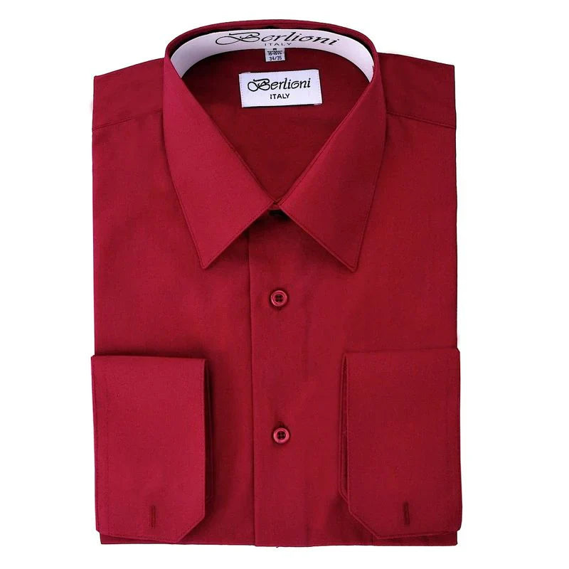 MEN'S SOLID FRENCH CONVERTIBLE SHIRT