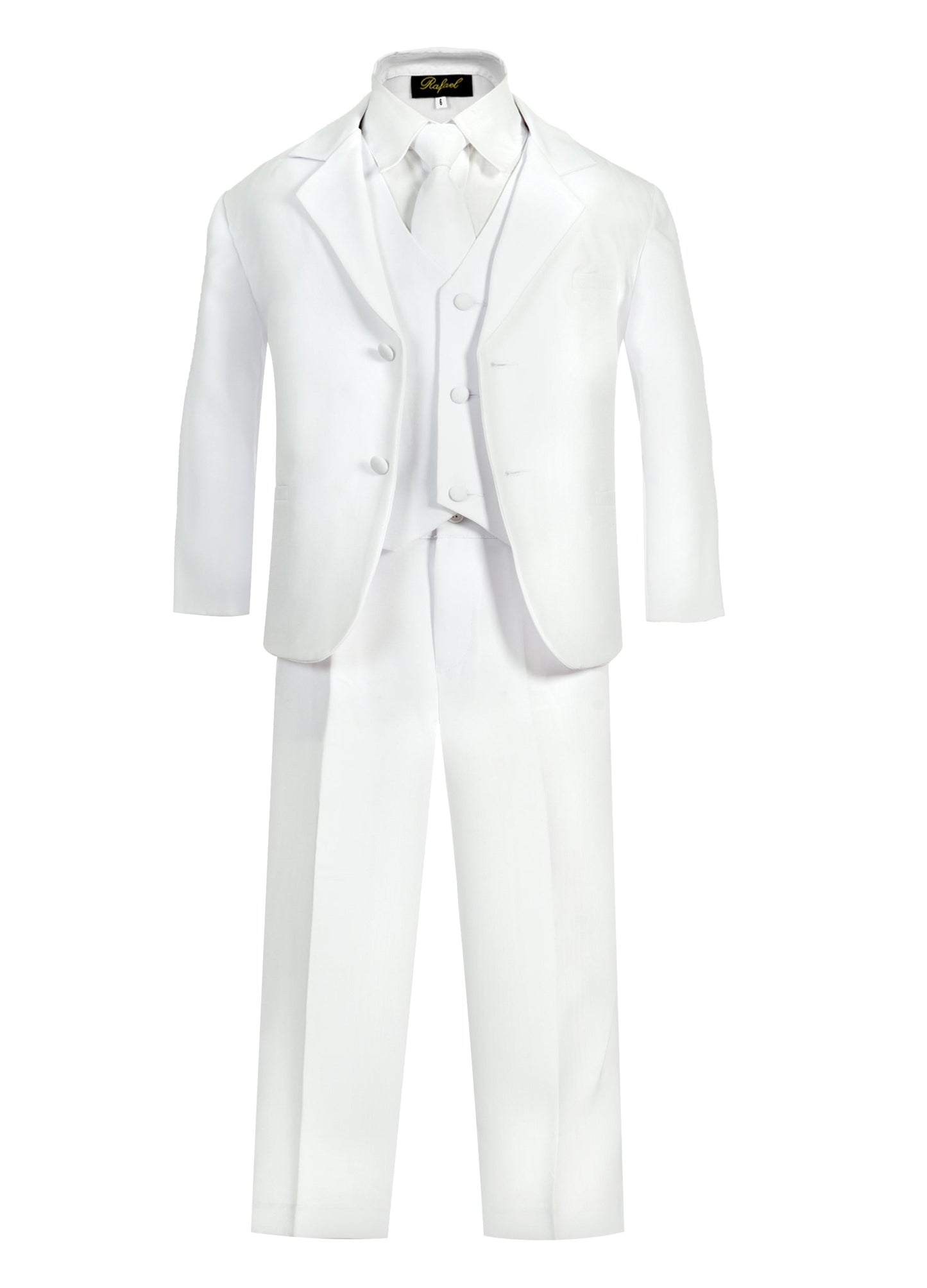 BY-013 Boys formal tuxedo with tie (5 pcs) BLACK-NAVY-WHITE-KHAKI-GRAY-CHARCOAL