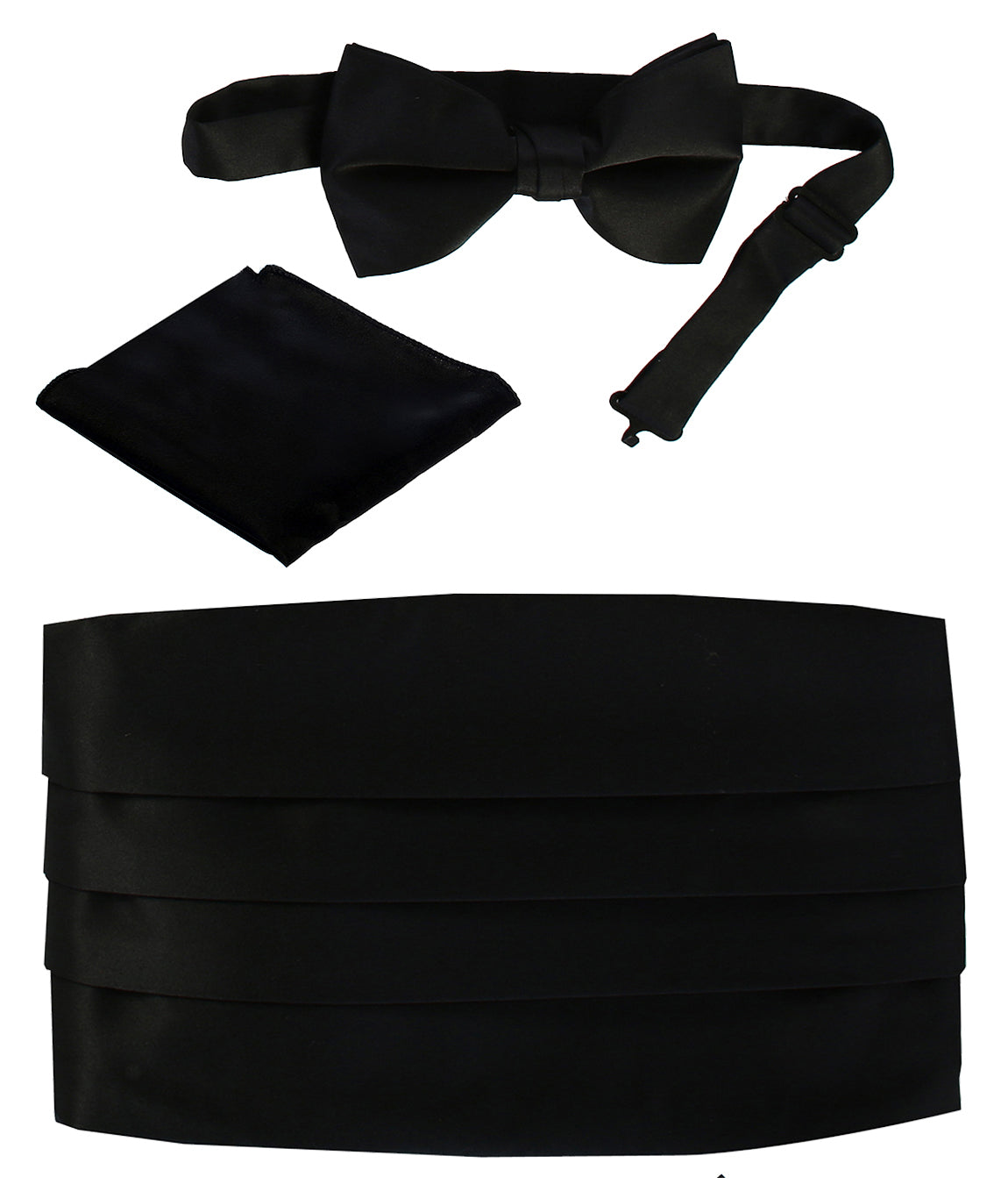 CM-83 BOY'S 4-18Adjustable Satin Cummerbund 3 PC Set - 13 COLORS - SIZE 4-18