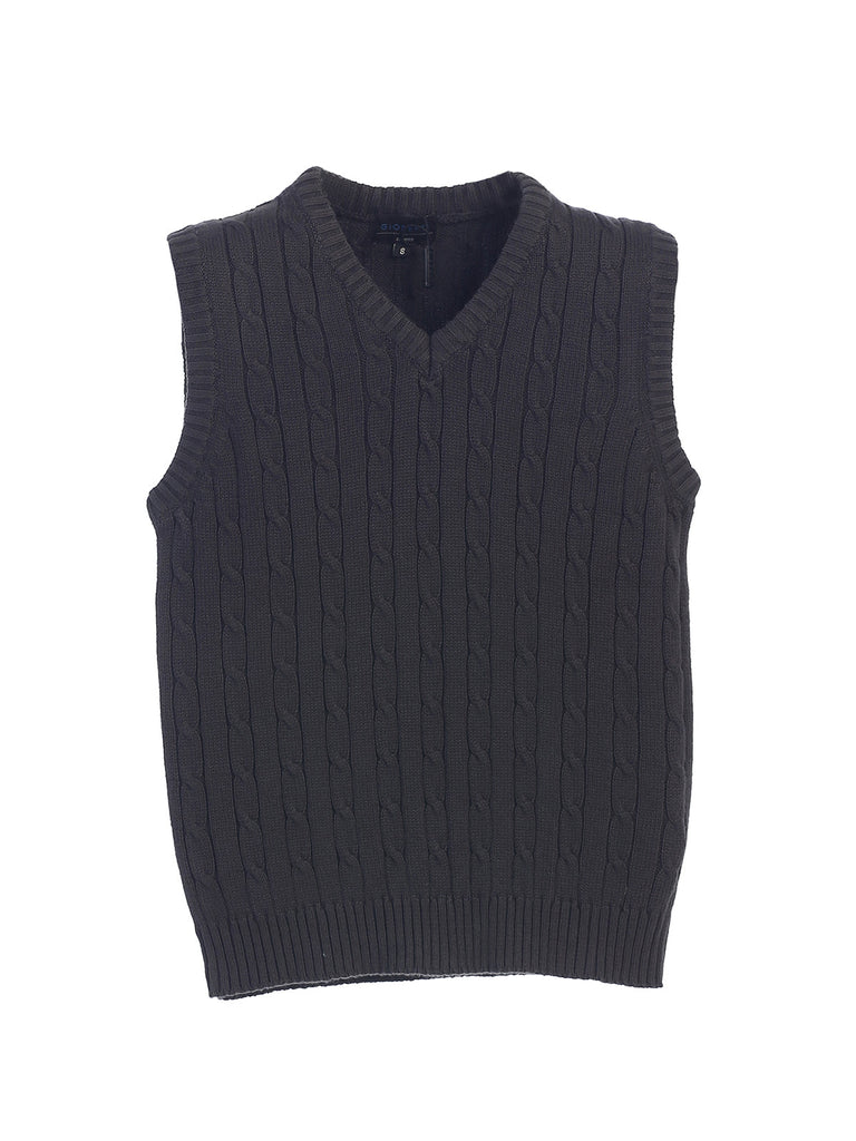 SW-872 V-NECK SWEATER VEST - 6 COLORS - SIZE 2-18