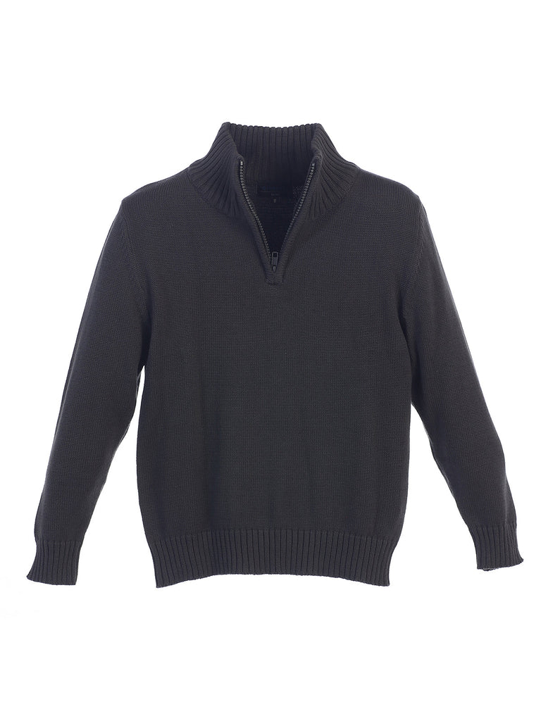 SW-892 CARDIGAN KNITTED 1/4 ZIP SWEATER - 6 COLORS - SIZE 2-18