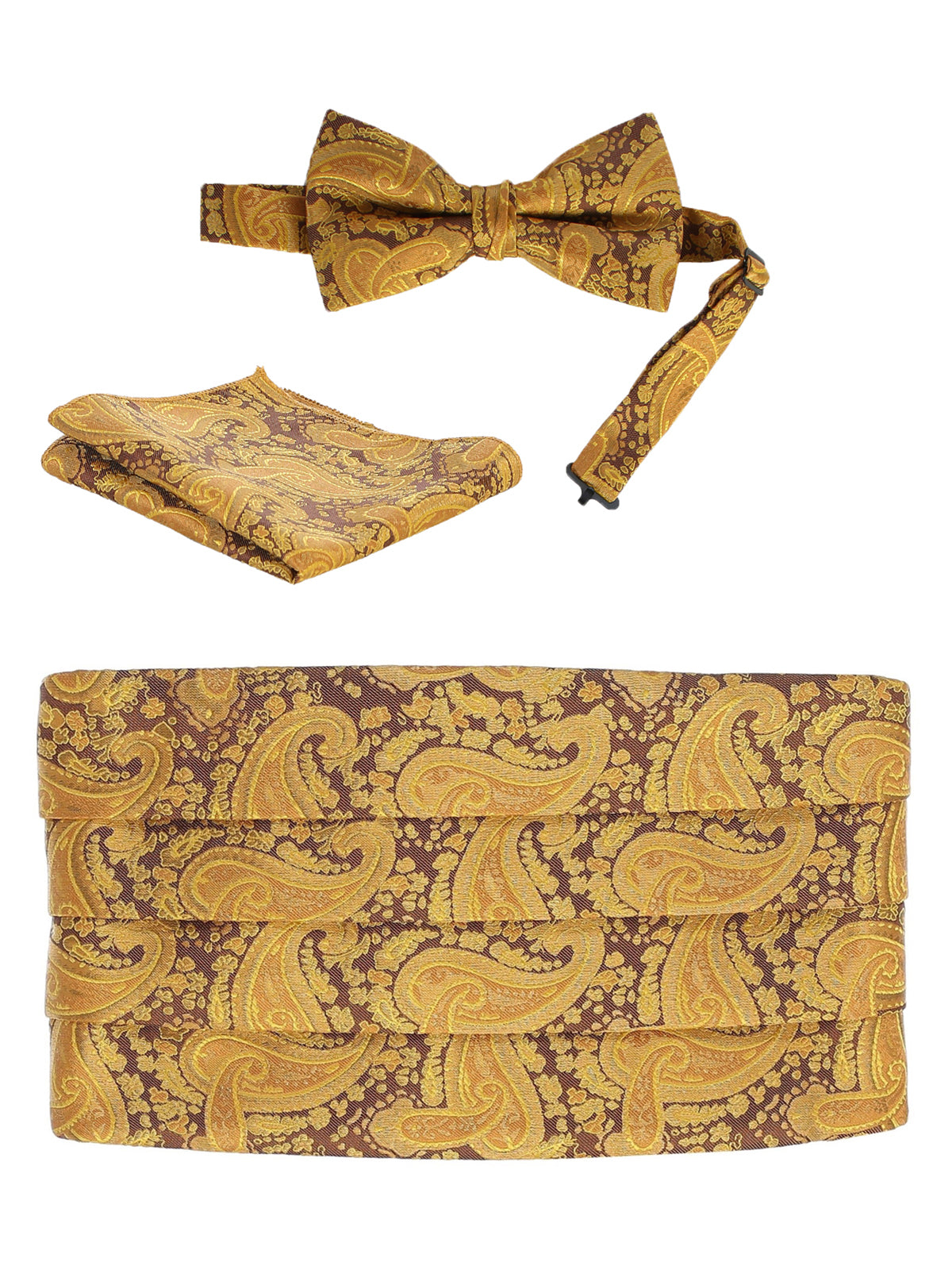 CM-93P MEN'S ADJUSTABLE PAISLEY CUMMERBUND SET