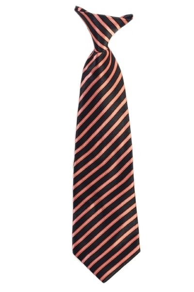 BOYS-STRIPED-CLIP-TIE-19 COLORS-SIZE S (2-4) - M (5-7) - L (8-18)