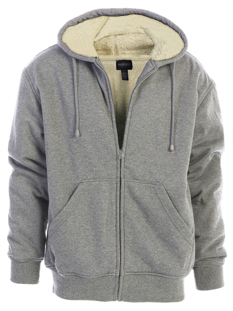 FH-96 Men's Heavyweight Sherpa Lined Fleece Hoodie Jacket PART-B