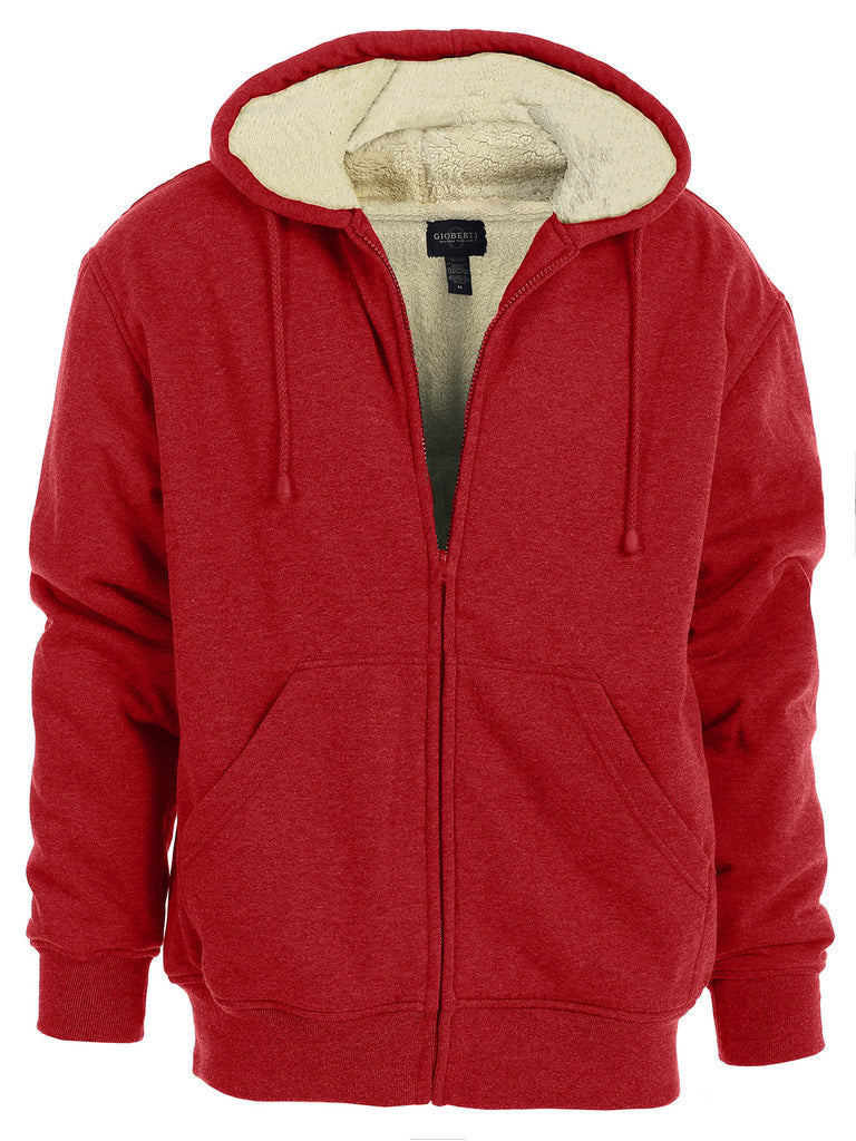 FH-96 Men's Heavyweight Sherpa Lined Fleece Hoodie Jacket PART-B