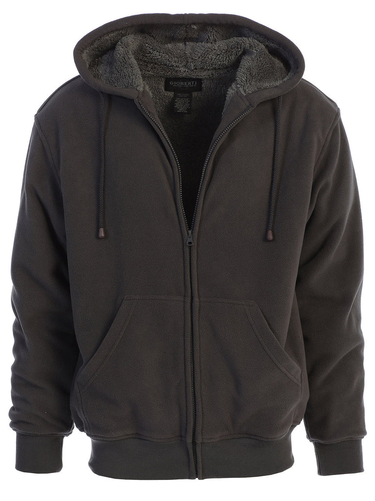 FH-99 Men's Polar Fleece Hoodie W/ Sherpa Lining