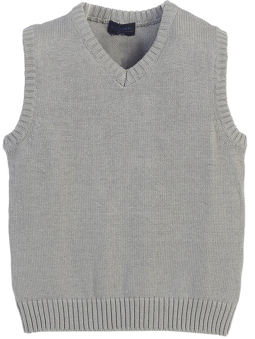 SW-871 CARDIGAN V-NECK SWEATER VEST - 6 COLORS - SIZE 2-18