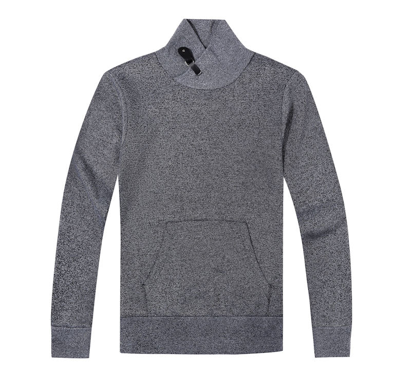 SW-922 MEN'S LONG SLEEVE TURTLENECK COLLAR PULLOVER KNITTED SWEATER