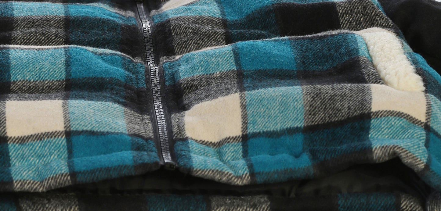 JA-802 Wool-Like Plaid Jacket - 3 COLORS - SIZE 4-18