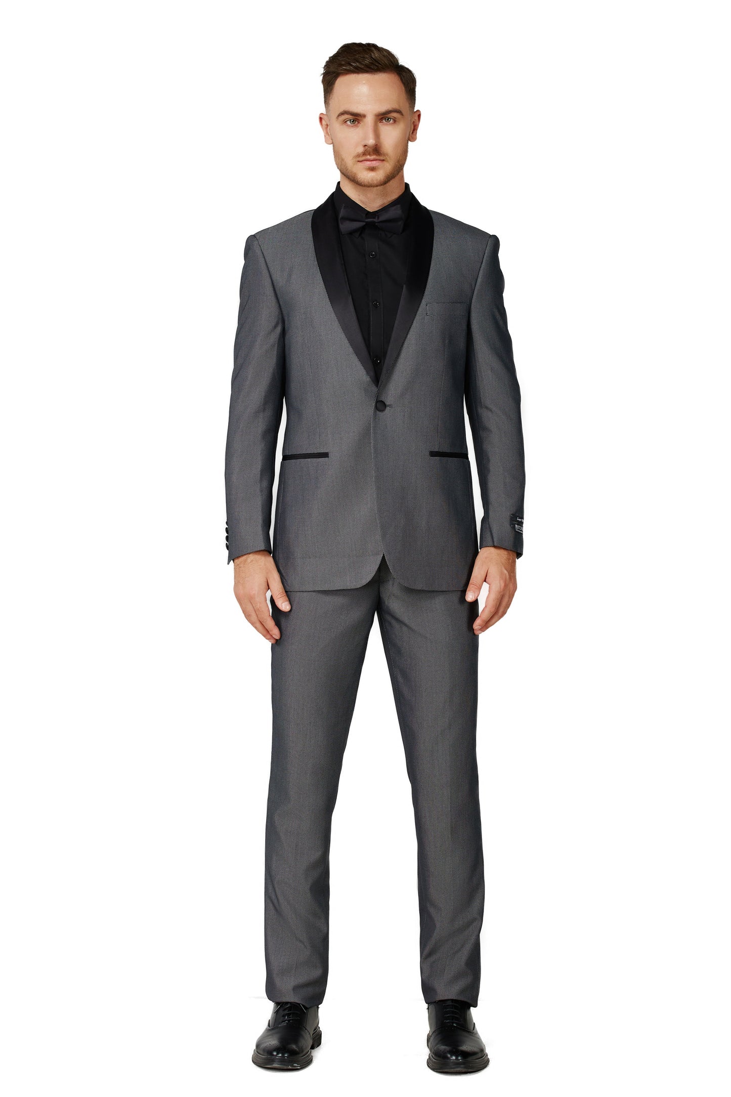 2645-Gray Tuxedo-Slim Fit-2PC-SIZE 34S-46S & 34R-56R & 38L-56L