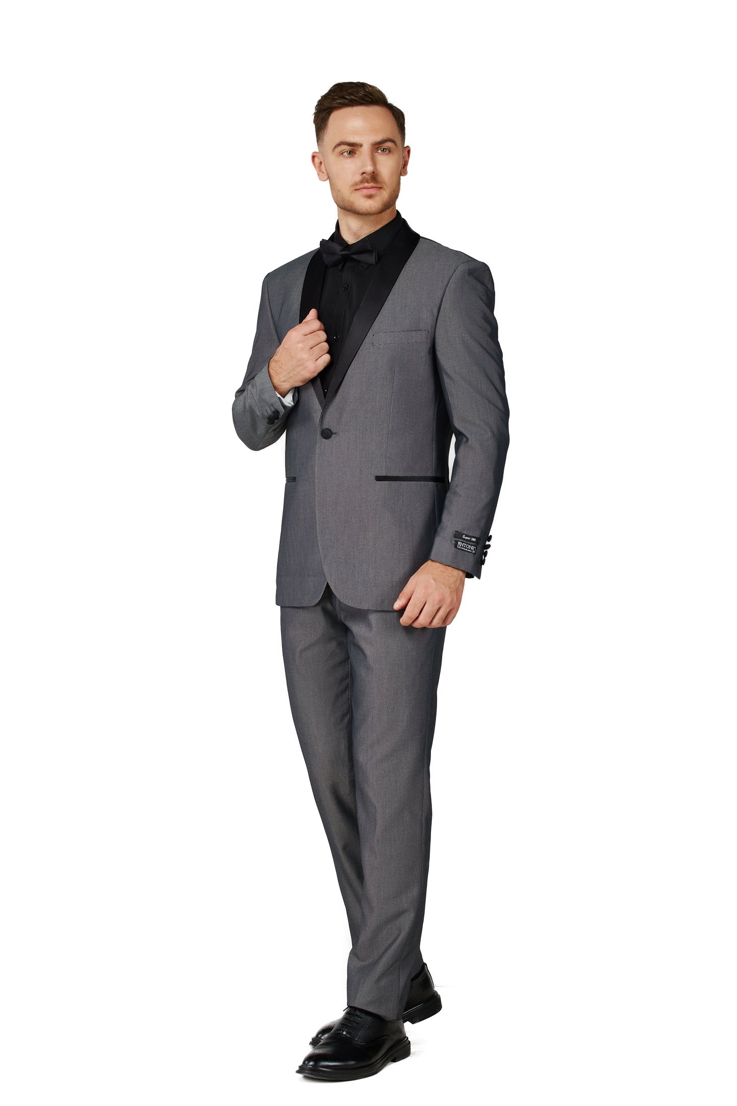 2645-Gray Tuxedo-Slim Fit-2PC-SIZE 34S-46S & 34R-56R & 38L-56L
