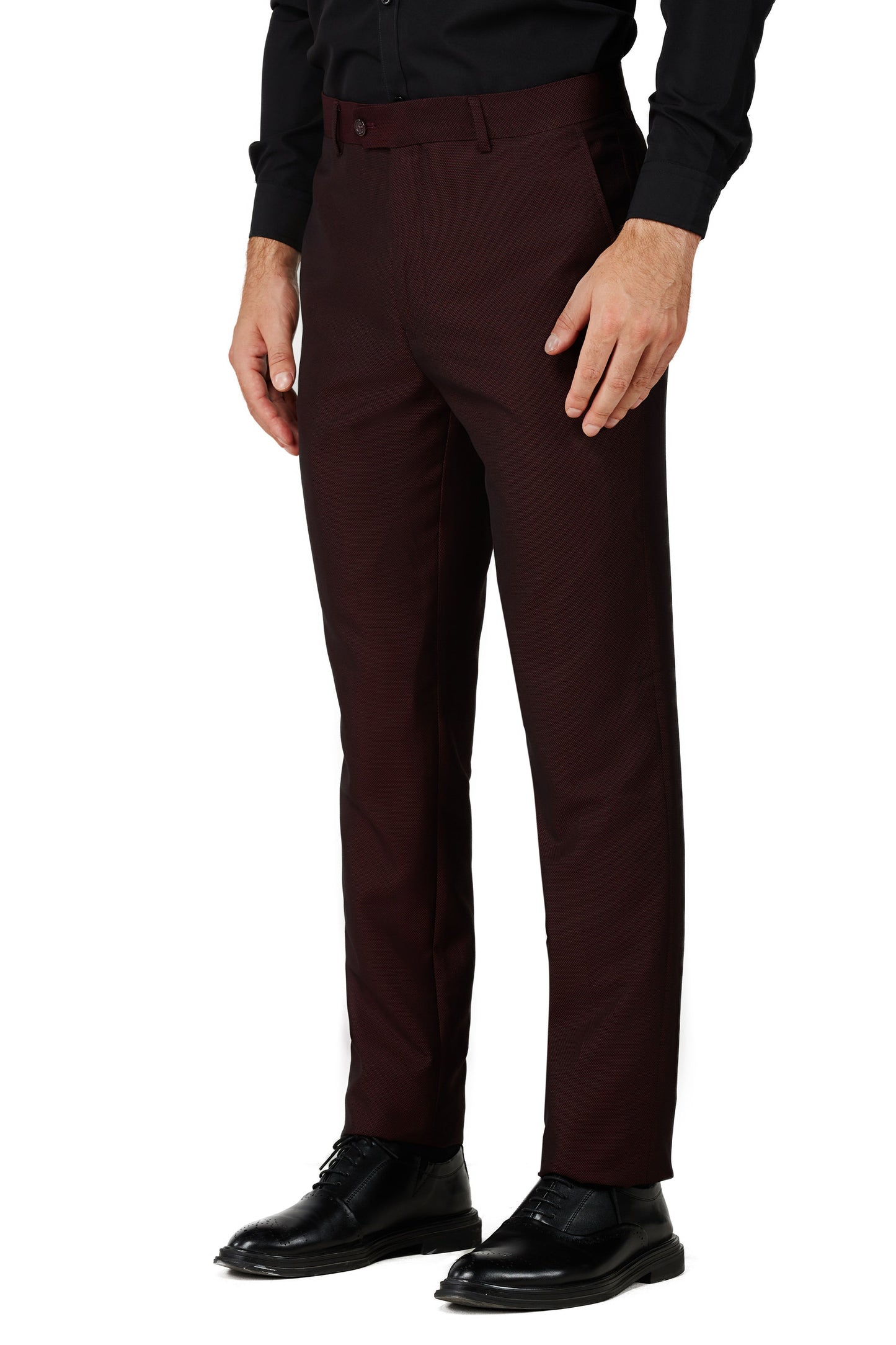 2645-Burgundy- Tuxedo Slim-2PCS-SIZE 34S-46S & 34R-56R & 38L-56L