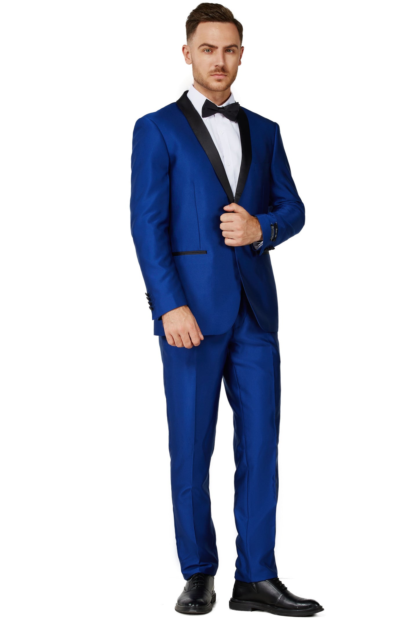 9709-Shiny Royal Blue-Tuxedo Slim-2pc-size 34S-46S & 34R-56R & 38L-56L