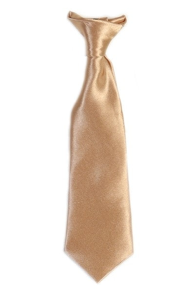 BOYS-SOLID-CLIP-TIE-19 COLORS-SIZE S (2-4) - M (5-7) - L (8-18)