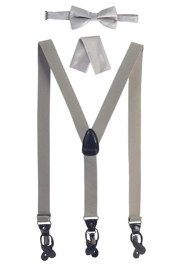 SUSM3 Men's Convertible Suspenders Set