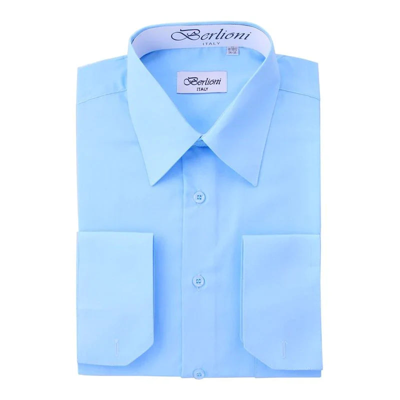 MEN'S SOLID FRENCH CONVERTIBLE SHIRT