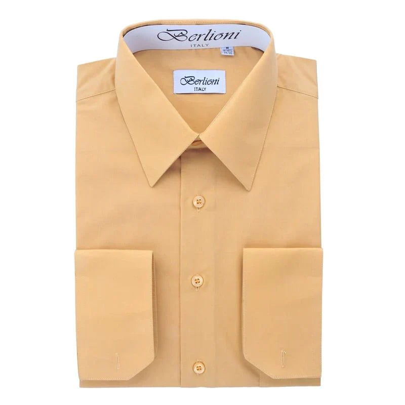 MEN'S SOLID FRENCH CONVERTIBLE SHIRT