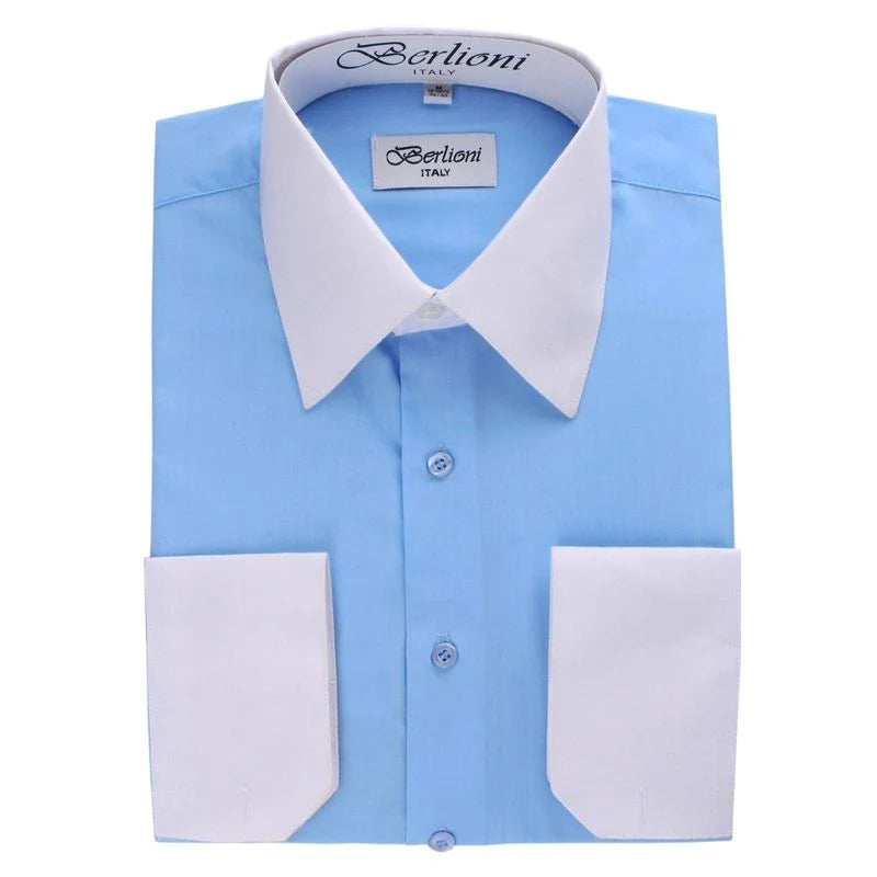 MAGEN KID'S BL-TWO-TONE-SHIRT