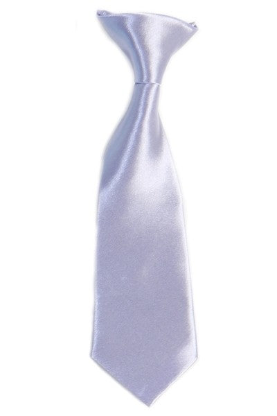 BOYS-SOLID-CLIP-TIE-19 COLORS-SIZE S (2-4) - M (5-7) - L (8-18)