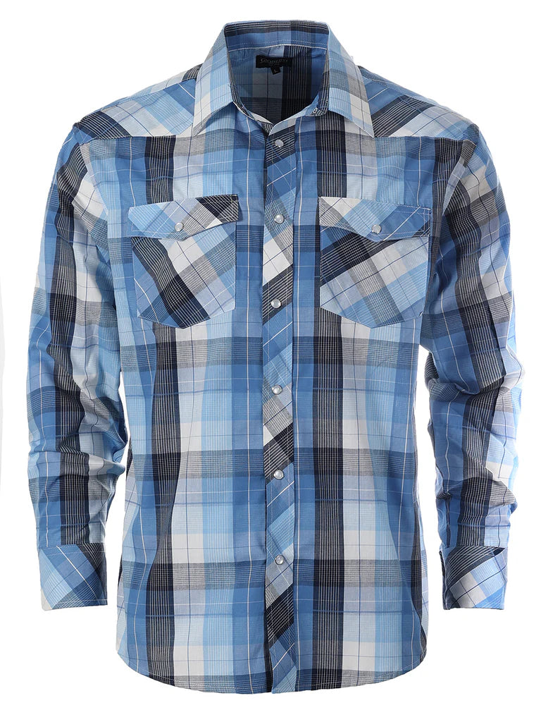 LS-92W Men's Western Pearl Snap Shirt Part-A