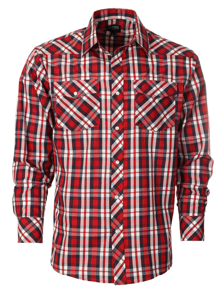 LS-92W Men's Western Pearl Snap Shirt Part-A