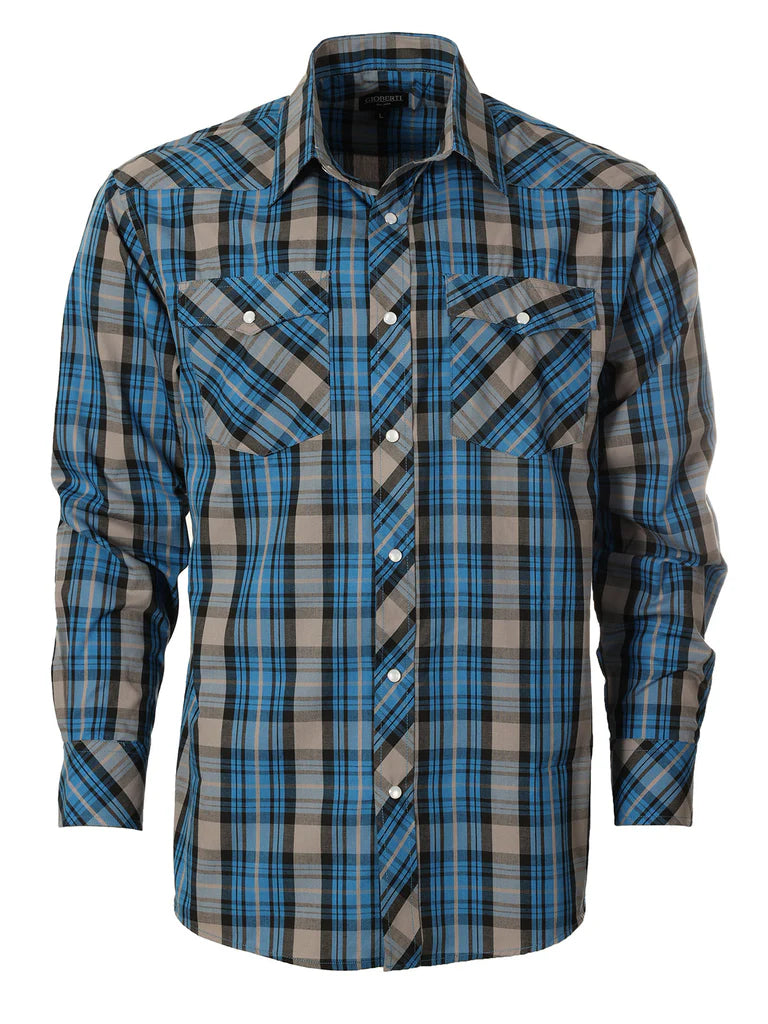 LS-92W Men's Western Pearl Snap Shirt Part-A