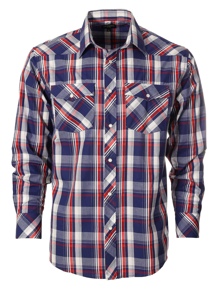 LS-92W Men's Western Pearl Snap Shirt Part-A