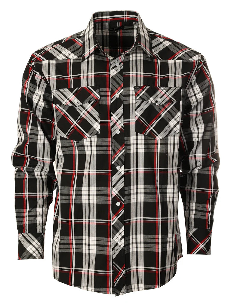 LS-92W Men's Western Pearl Snap Shirt