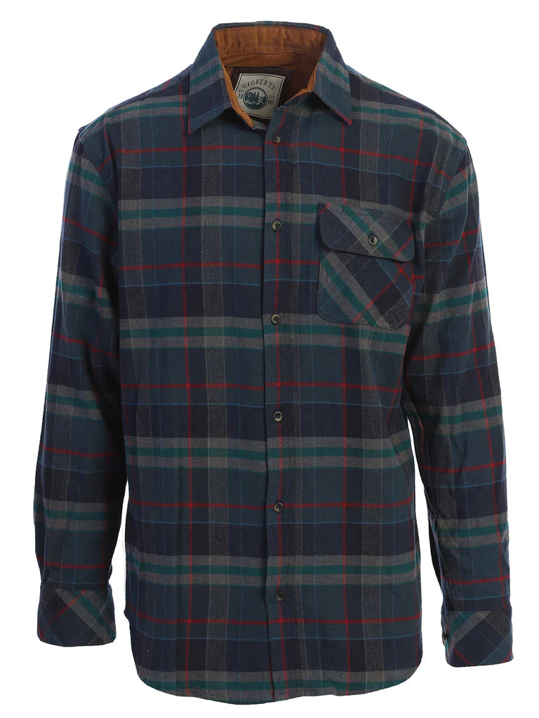 LS-94FC Men's Flannel w/ Corduroy Contrast Part-B