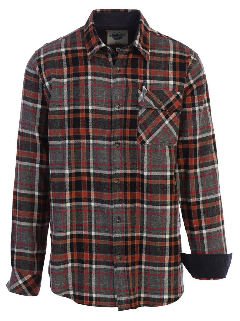 LS-94FC Men's Flannel w/ Corduroy Contrast Part-B