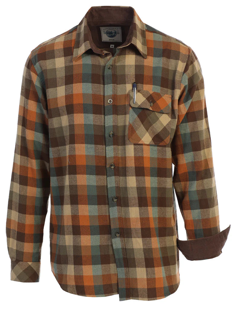 LS-94FC Men's Flannel w/ Corduroy Contrast Part-B