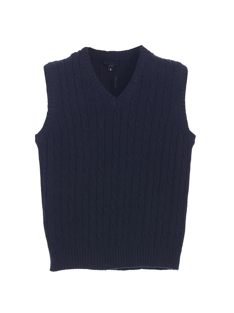SW-872 V-NECK SWEATER VEST - 6 COLORS - SIZE 2-18