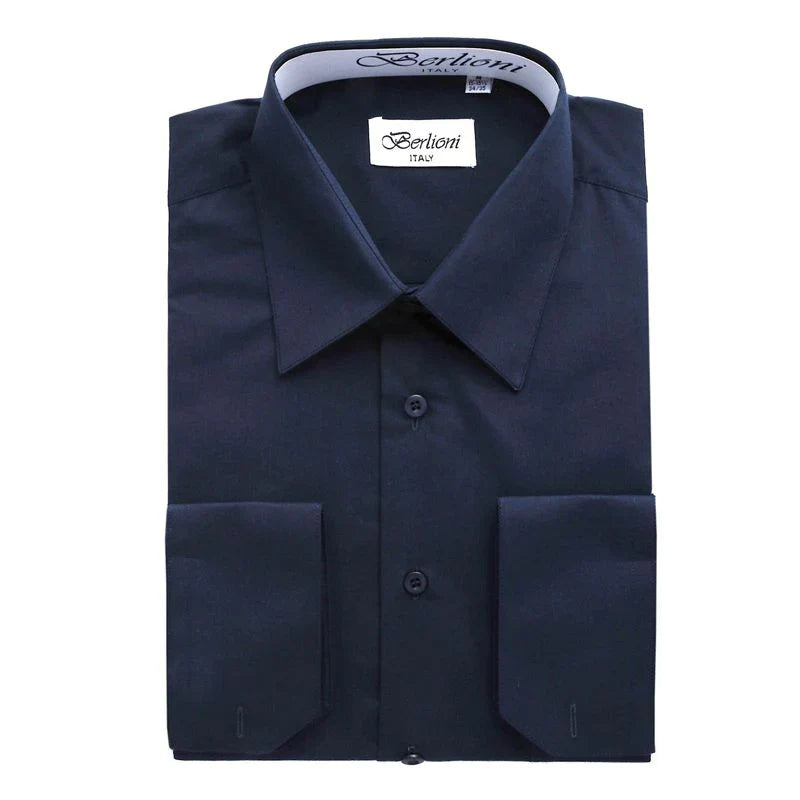 MEN'S SOLID FRENCH CONVERTIBLE SHIRT