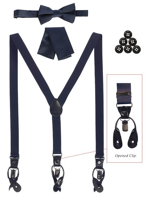SUSK3 Y-back style Convertible Suspender - 7 COLORS - SIZE 8-18