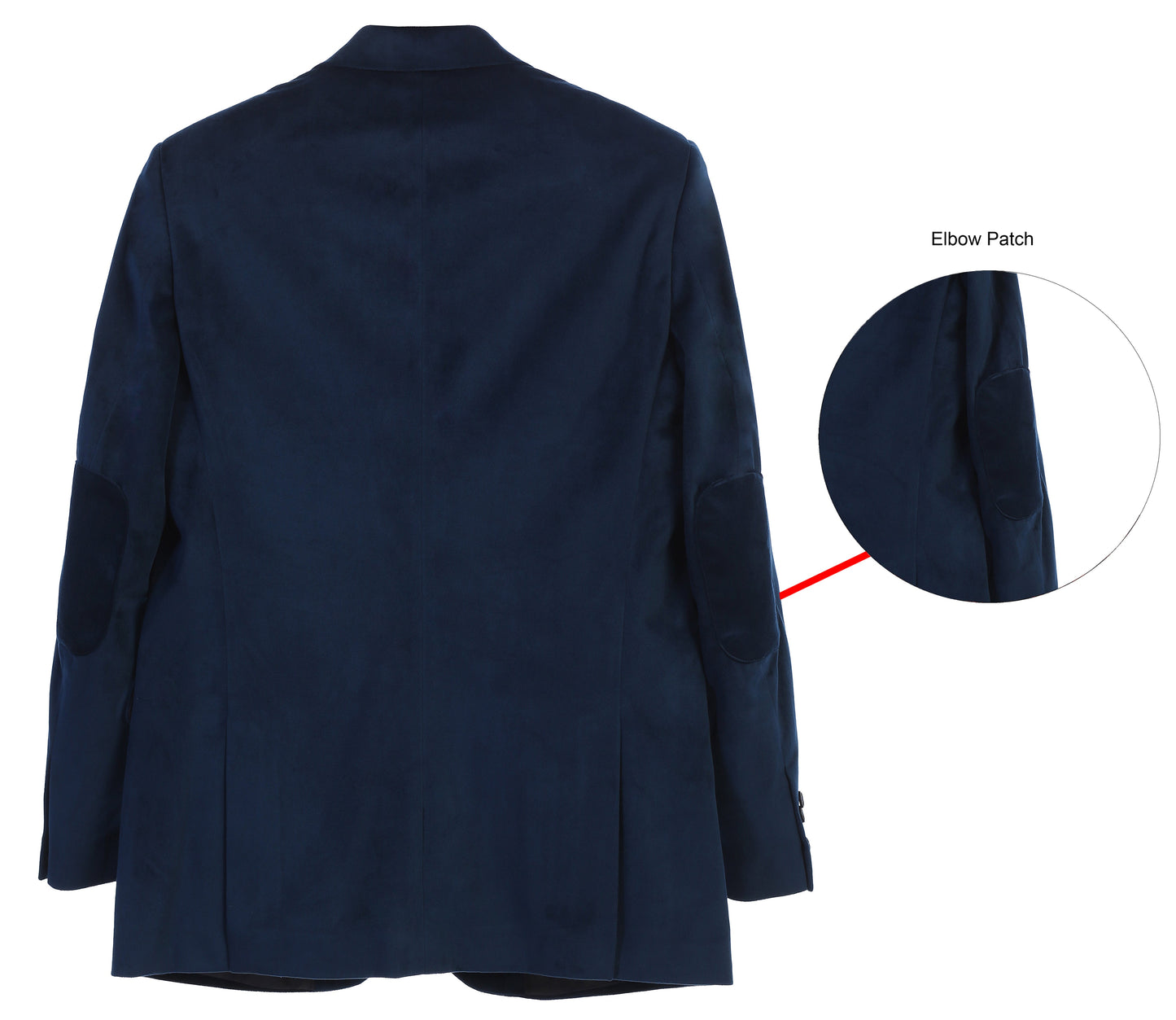 BLZ-98-VELVET - 4 COLORS - SIZE SHORT 36S-42S - SIZE REGULAR 36R-44R - SOLID BUTTON